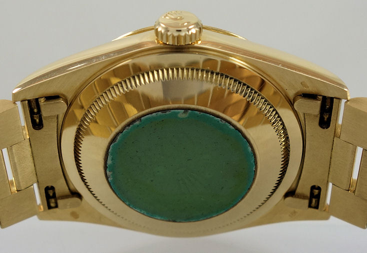 DSC05279 1992 ROLEX 18k President Day-Date 18238 Blue Diamond-dial. Rolex Warranty Papers