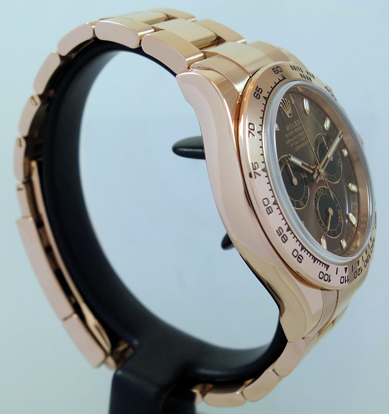 DSC05316 Rolex Daytona 18ct Everose 116505 Chocolate & Black dial 2022 Box & Card