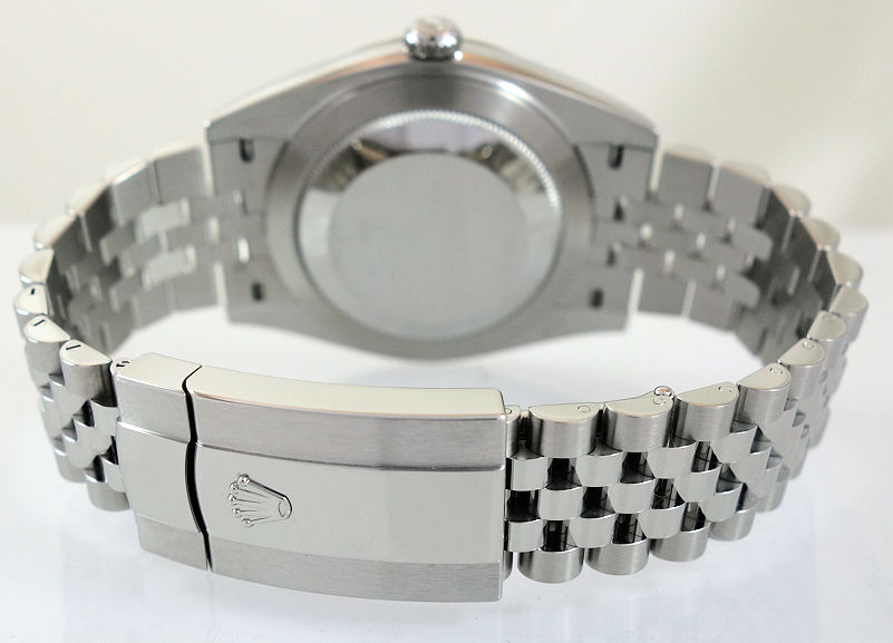 DSC05403 Rolex Datejust 41mm 126334 Rhodium Diamond dial, Fluted bezel, Jubilee bracelet B&C 2024