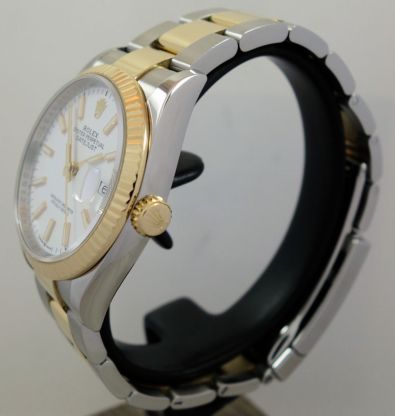 DSC05432 Rolex Datejust 36mm Steel & 18k White Dial 126233 Box & Card