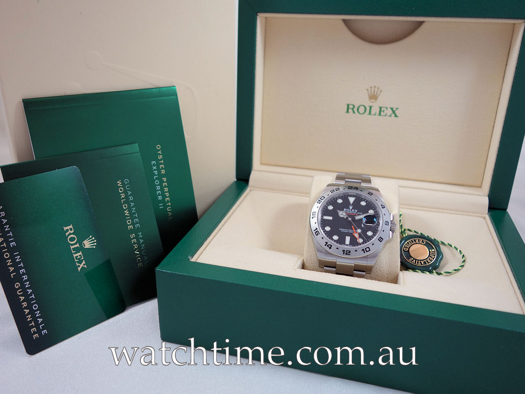 DSC05455 ROLEX Explorer II Black-dial 216570 Box & Card 2021