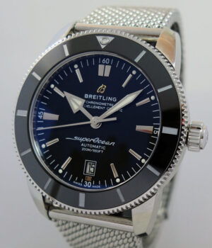 Breitling SUPEROCEAN HÉRITAGE B20 46mm Black-dial on Mesh AB2020 July 2024