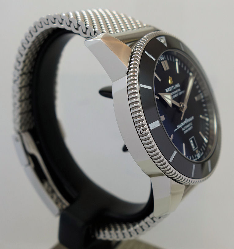 DSC05732 Breitling SUPEROCEAN HÉRITAGE B20 46mm Black-dial on Mesh AB2020 July 2024