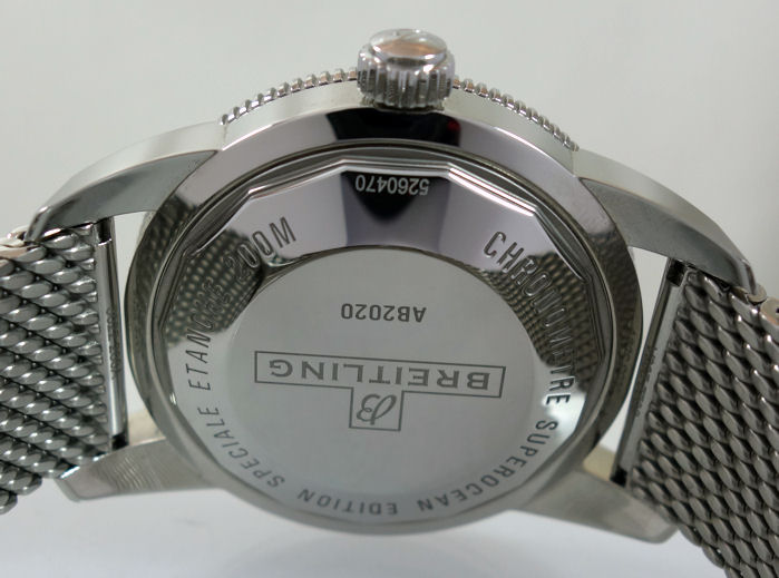 DSC05735 Breitling SUPEROCEAN HÉRITAGE B20 46mm Black-dial on Mesh AB2020 July 2024