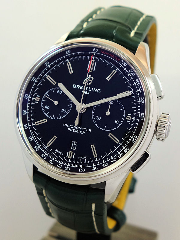 DSC05740 Breitling PREMIER B01 CHRONOGRAPH Bentley Racing GREEN dial AB0118 July 2024