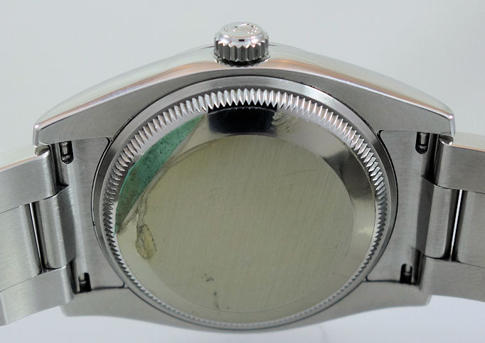 DSC05769 ROLEX Air-King 114200 Silver "Explorer" dial with Pink indexes