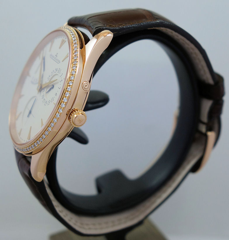DSC05782 Jaeger-LeCoultre Master Ultra Thin Réserve de Marche Q1372501 18k Rose-Gold & Diamond Bezel