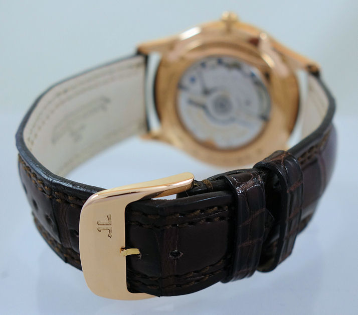DSC05786 Jaeger-LeCoultre Master Ultra Thin Réserve de Marche Q1372501 18k Rose-Gold & Diamond Bezel