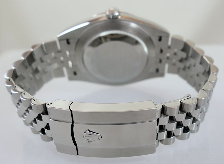 DSC05804 Rolex Datejust 41 Black Diamond dial, Jubilee & White-Gold bezel 126334 Box & Card