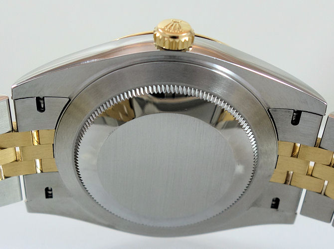 DSC05844 ROLEX Datejust 41mm 18k Gold & Steel, Black Diamond-dial 126333 Box & Card 2024