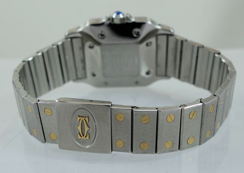 DSC05977 Men's Cartier SANTOS DE CARTIER 1172961 Steel & 18k Medium-size