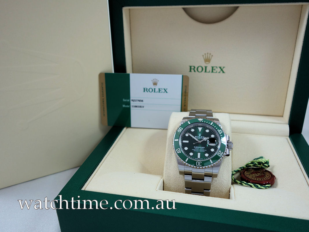 DSC06158 Rolex Submariner HULK 116610LV Box & Card 2019