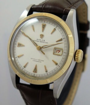 Vintage 1952 ROLEX Datejust 36 "Ovettone" Gold & Steel 6105