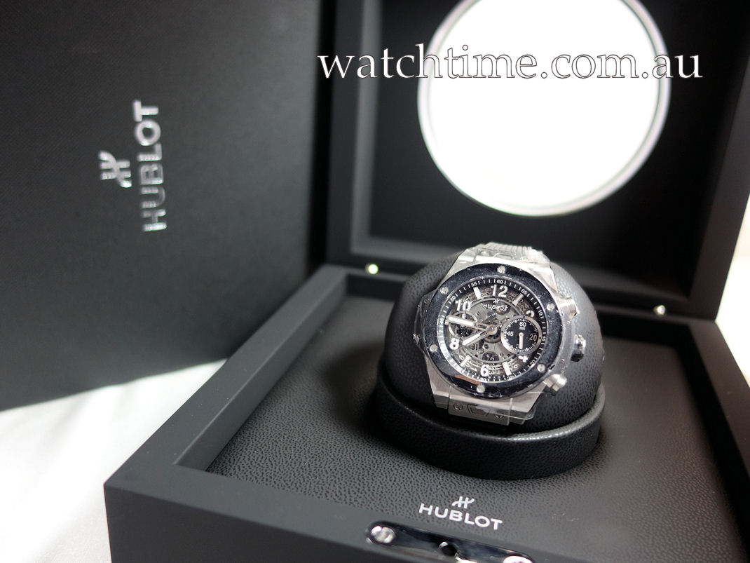 DSC06081 HUBLOT Big Bang UNICO 42mm Titanium & Ceramic 441.NM.1171.RX *June 2026*Unused* 55% OFF RETAIL!
