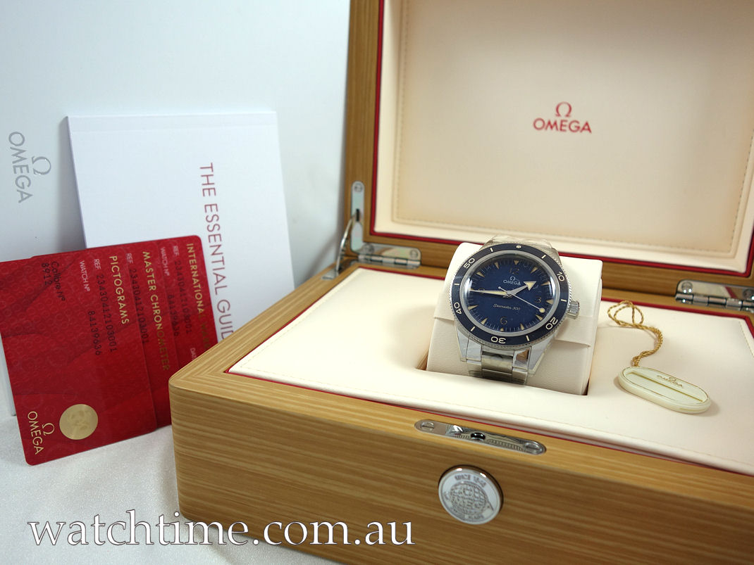 DSC06098 Omega SEAMASTER 300 Master CHRONOMETER 234.30.41.21.03.001 41mm Steel, Blue dial *Unused* June 2026