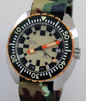 DOXA Army Steel, Bronze Bezel 785.60.031.20 Box & Card 2022