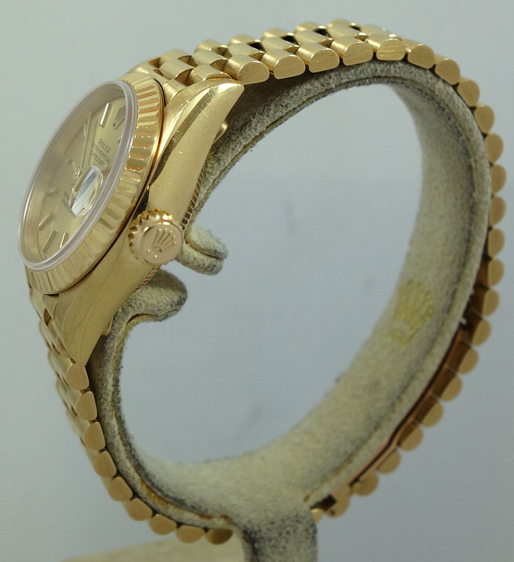 DSC06236 Rolex Lady-Datejust 18k Yellow-Gold 69178 Box & Papers