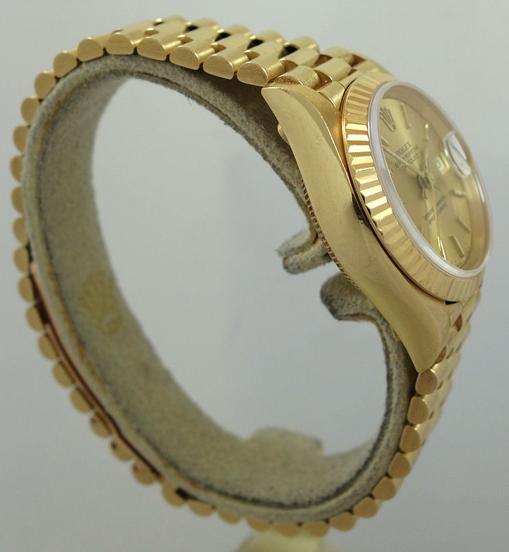 DSC06239 Rolex Lady-Datejust 18k Yellow-Gold 69178 Box & Papers