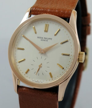 Patek Philippe 3796  Calatrava 18k Rose-Gold with Papers 1986