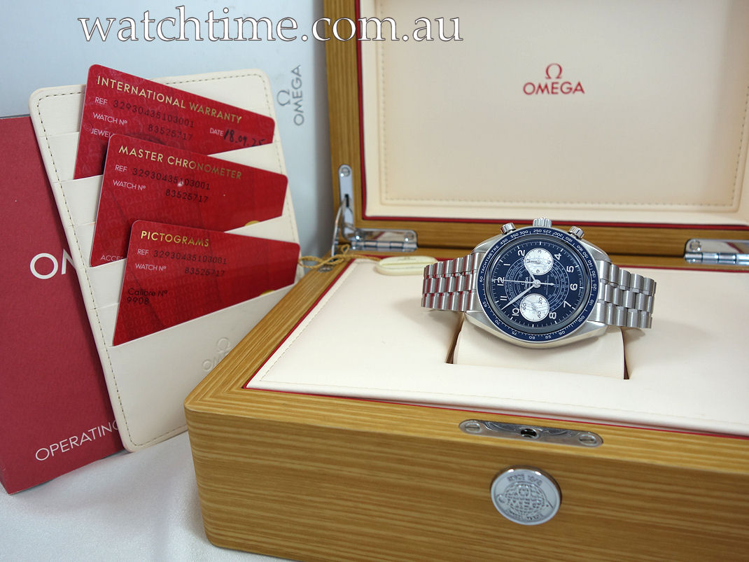 DSC06341 Omega Speedmaster Chronoscope Blue-dial 329.30.43.51.03.001 B&P 2025 $7,000 Off Retail !