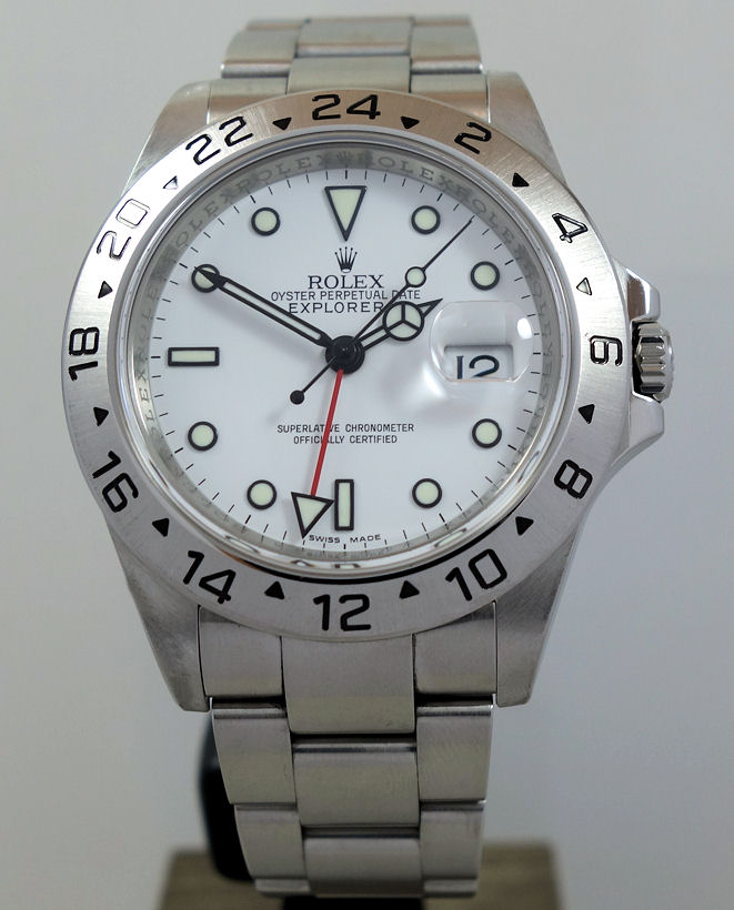 DSC06368 Rolex Explorer II POLAR White-Dial 16570 Box & Card 2009