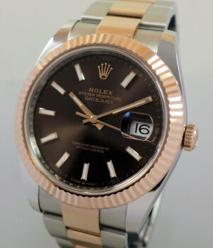 Rolex Datejust 41 Everose & Steel Chocolate Dial 126331 Box & Card 2025.... 20% off retail!