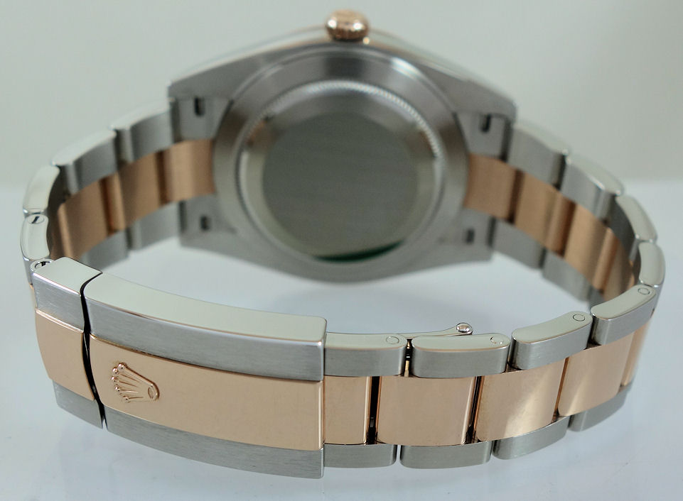 DSC06490 Rolex Datejust 41 Everose & Steel Chocolate Dial 126331 Box & Card 2025.... 20% off retail!