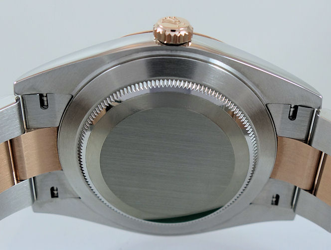 DSC06492 Rolex Datejust 41 Everose & Steel Chocolate Dial 126331 Box & Card 2025.... 20% off retail!