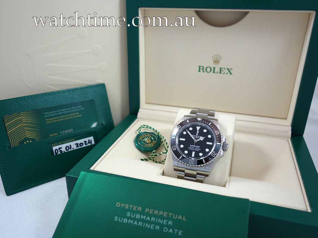 DSC06676 Rolex Submariner Non Date 124060 41mm Box & Card 2024
