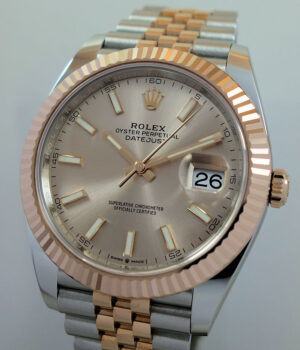 Rolex Datejust 41 Everose & Steel Jubilee Sundust dial 126331 Box & Card 2023