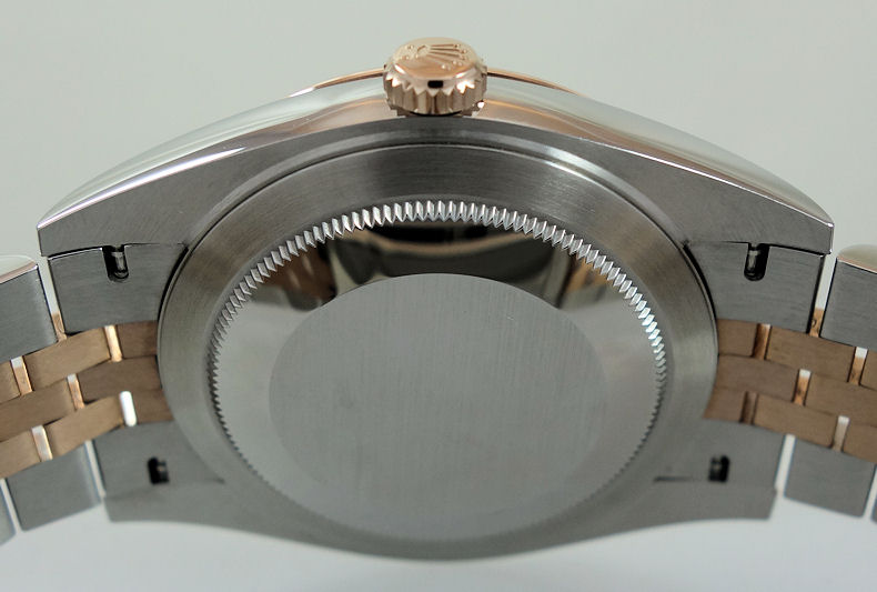 DSC06715 Rolex Datejust 41 Everose & Steel Jubilee Sundust dial 126331 Box & Card 2023