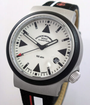 MÜHLE-GLASHÜTTE S.A.R. Rescue-Timer LUMEN  M1-41-08-KB  Ø 42 mm.