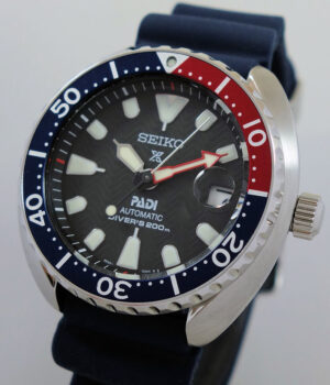 Seiko PADI  "Mini Turtle"  200m Diver Pepsi bezel  SRPC41