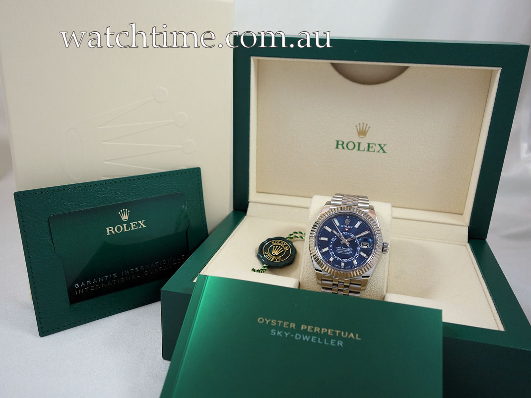 DSC07119 Rolex Sky-Dweller 326934 Steel, Blue Dial 2022 Box & Card