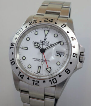Rolex Explorer II 16570 POLAR White-dial 2005 Full Set!