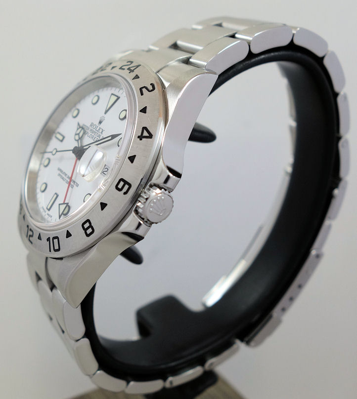 DSC07163 Rolex Explorer II 16570 POLAR White-dial 2005 Full Set!
