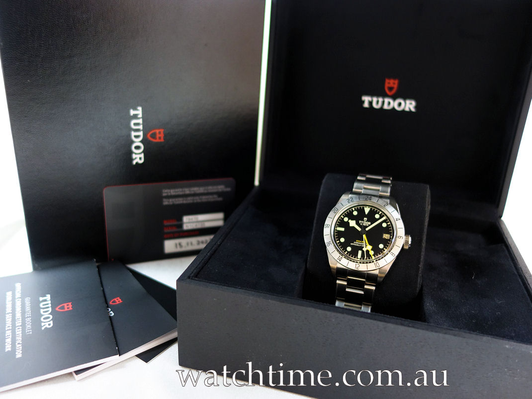 DSC07238 TUDOR Black Bay PRO 79470 Steel on bracelet Box & Card 2023