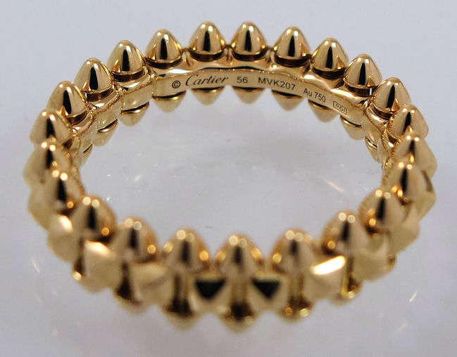 DSC07337 CARTIER CLASH Ring 18k Rose-Gold Small B4229852 Box & Papers Size 56
