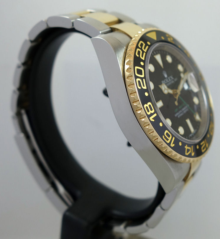DSC07390 Rolex GMT Master II 18k Yellow-Gold & Steel 116713LN Box & Card 2011