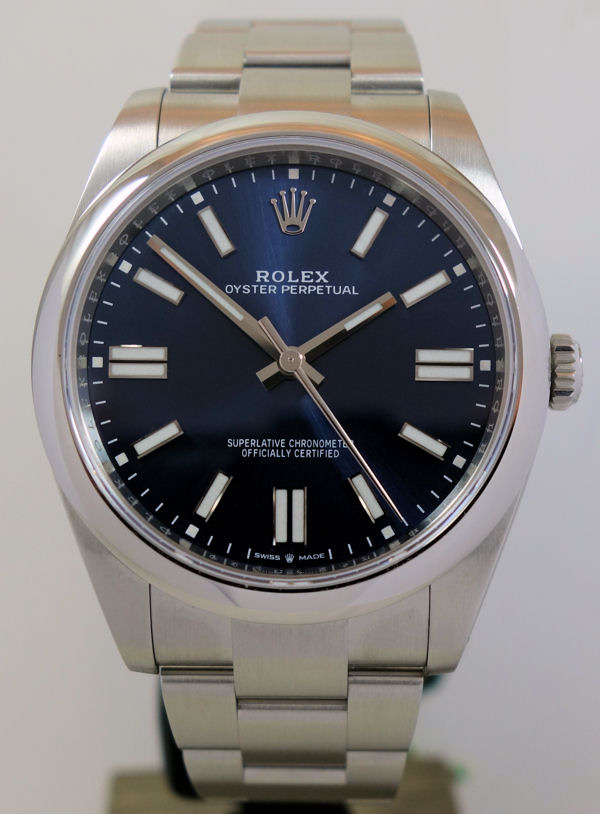 DSC07414 Rolex Oyster Perpetual 41mm 124300 BLUE dial 2025 *UNUSED*