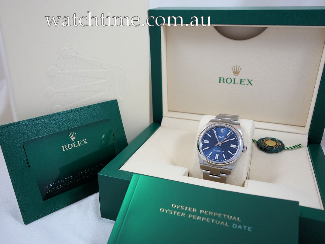 DSC07424 Rolex Oyster Perpetual 41mm 124300 BLUE dial 2025 *UNUSED*