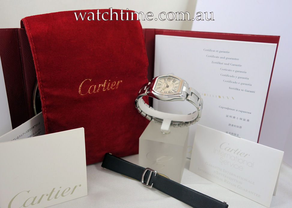 DSC07515 Lady's CARTIER Roadster Steel 2675 with Papers