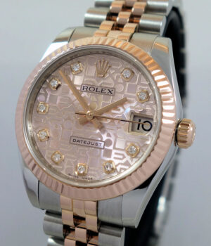 Rolex Datejust 31mm Steel & Everose with Pink Computer Diamond dial  178271