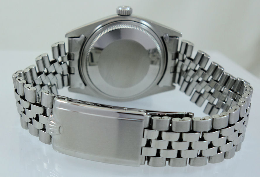 DSC07707 Rolex Datejust 36mm 1601 White-Gold bezel, Jubilee bracelet Box & Papers 1970