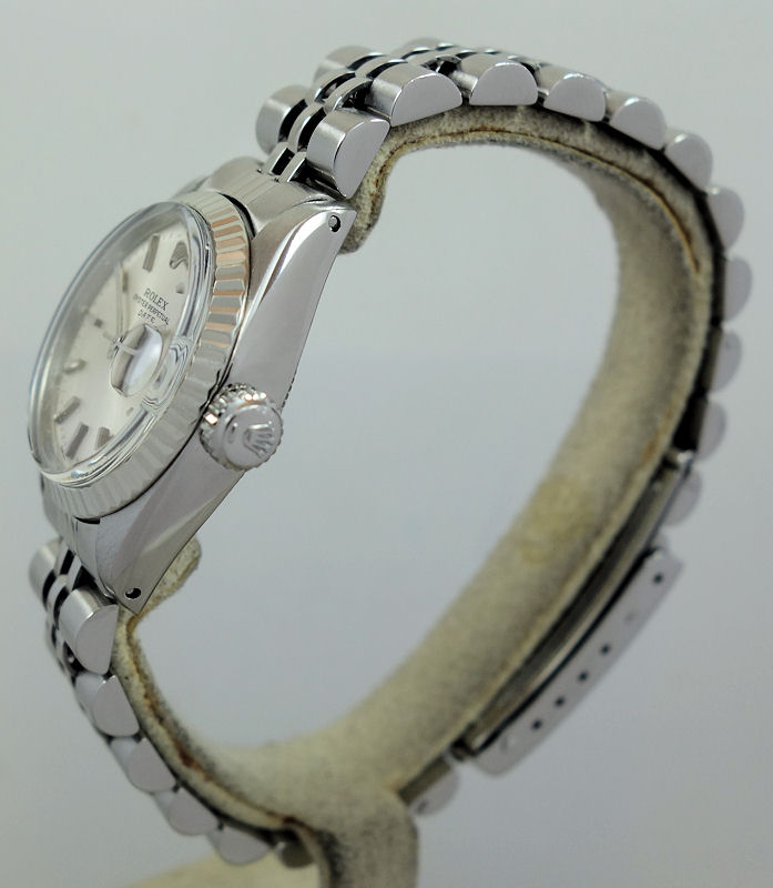 DSC07734 Rolex Lady Oyster Date Steel & 18k White-Gold 6917