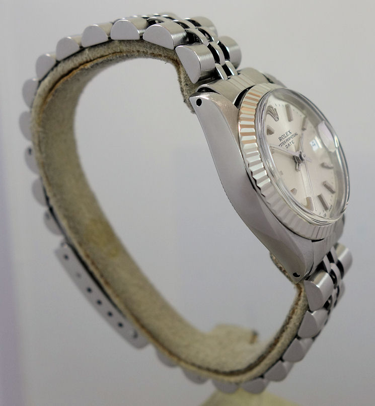 DSC07737 Rolex Lady Oyster Date Steel & 18k White-Gold 6917