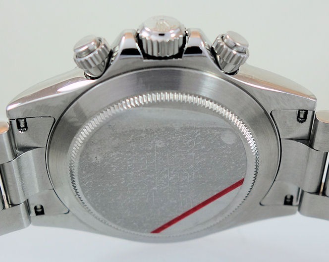DSC07764 ROLEX Daytona Steel 116520 White-dial & "Winner" case-back "Full Rolex Service"