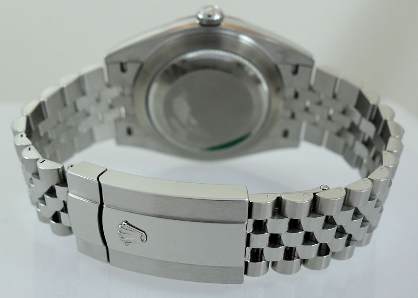 DSC07825 Rolex Datejust 41mm Blue Diamond dial, Fluted bezel, Jubilee bracelet 126334