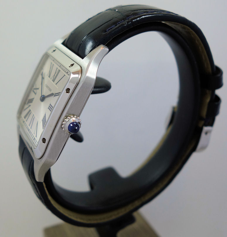 DSC07836 Cartier Santos Dumont Steel Medium-Large WSSA0022