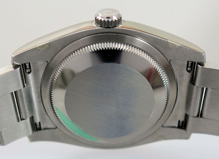 DSC07858 Rolex Oyster Perpetual 36 Black Concentric Arabic dial 116000 Box & Card Unused!!